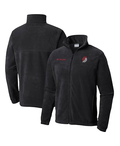 Men's Columbia Black Portland Trail Blazers Steens Mountain 2.0 Full-Zip Jacket