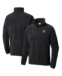 Men's Columbia Black Portland Trail Blazers Steens Mountain 2.0 Full-Zip Jacket