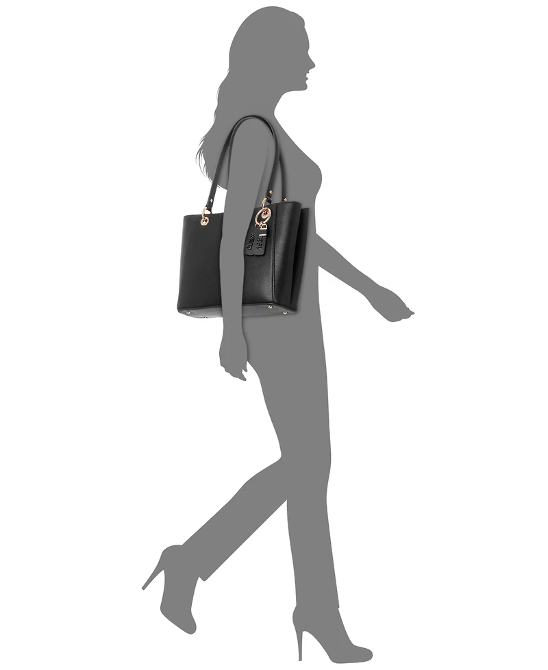 Guess Noelle Small Double Compartment Top Zip Tote Bag