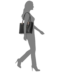 Guess Noelle Small Double Compartment Top Zip Tote Bag
