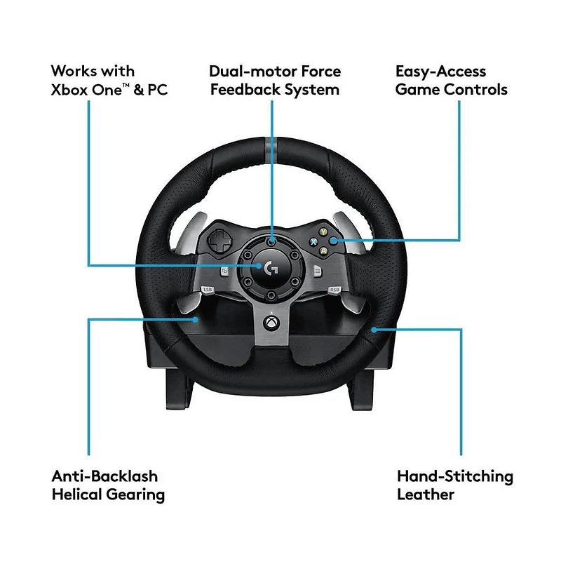 Logitech G920 Driving Force Racing Wheel for Xbox Series X|S, Xbox One and Windows