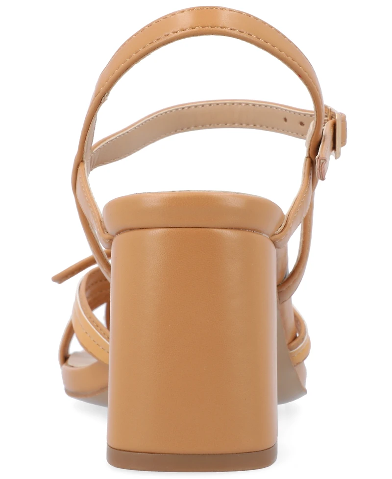 Journee Collection Women's Issmia Crisscross Bow Sandals