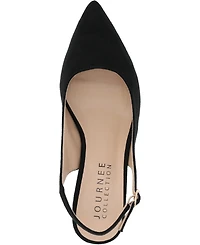 Journee Collection Women's Sylvia Block Heel Slingback Pumps