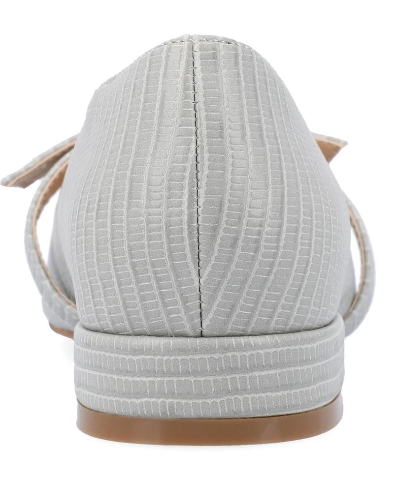 Journee Collection Women's Cait Bow Mary Jane Pointed Toe Flats