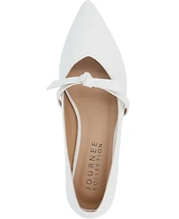 Journee Collection Women's Cait Bow Mary Jane Pointed Toe Flats