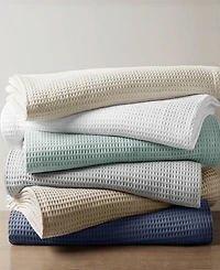 Madison Park Waffle Weave Cotton Blanket, Full/Queen