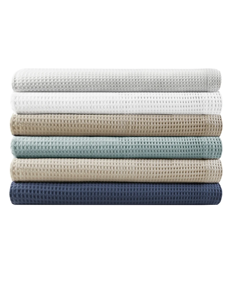 Madison Park Waffle Weave Cotton Blanket