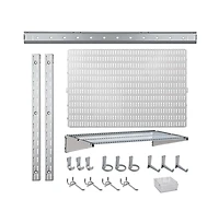 Allspace 21 Piece Garage Organizer Wall Storage System with Hooks and Hangers