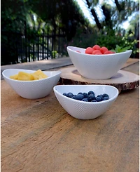 Euro Ceramica Highlands Nesting Serving Bowls, Set of 3