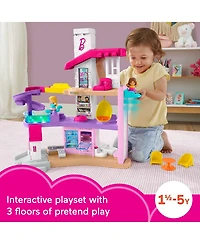 Little People Barbie Little DreamHouse Toddler Playset, Lights