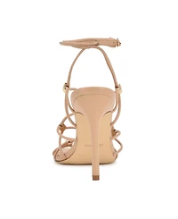 Nine West Women's Tenor Ankle Wrap Heeled Dress Sandals