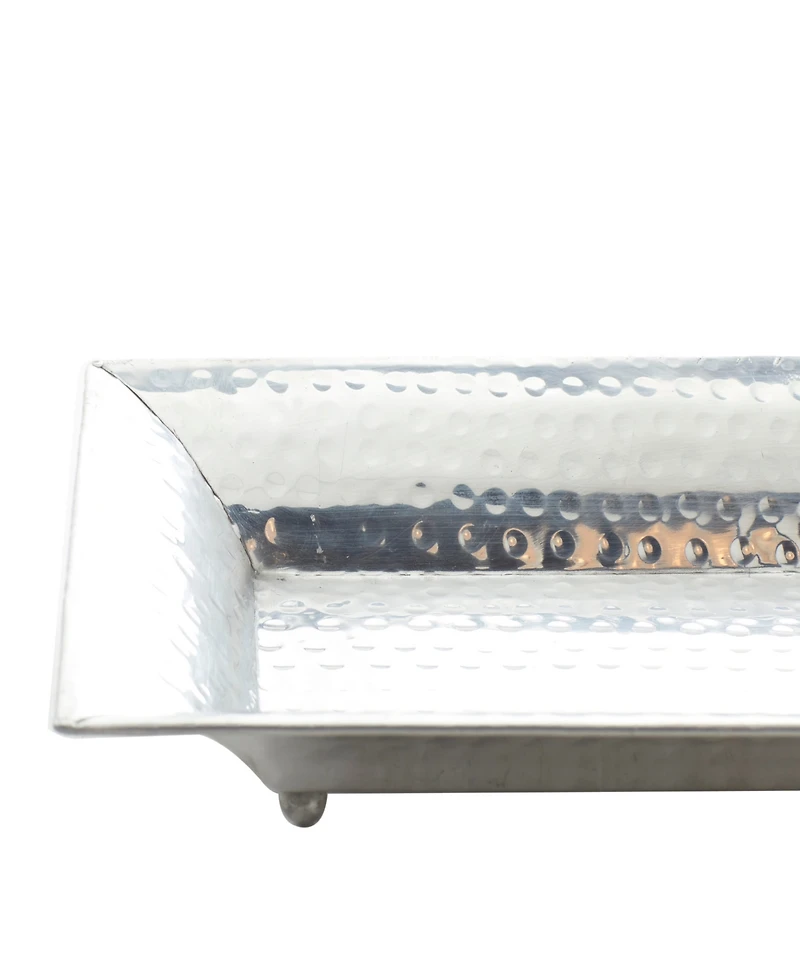 Rosemary Lane Aluminum Tray, Set of 3, 24", 21", 18" W