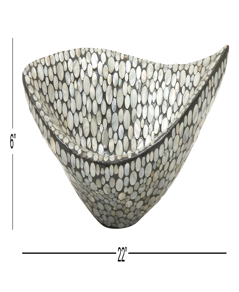 Rosemary Lane Mother of Pearl Tray, 22" x 6" 10"