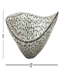 Rosemary Lane Mother of Pearl Tray, 22" x 6" 10"