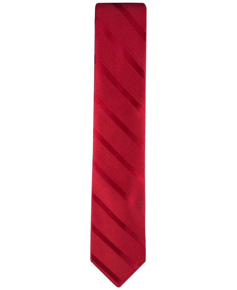 Tommy Hilfiger Men's Solid Textured Stripe Tie