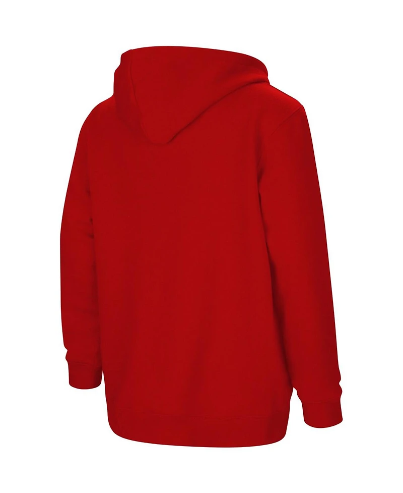 Youth Boys Colosseum Crimson Alabama Tide 2-Hit Team Pullover Hoodie