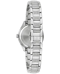 Bulova Women's Crystal Stainless Steel Bracelet Watch 29mm