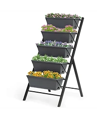 4 Ft Vertical Raised Garden Bed 5-Tier Planter Box