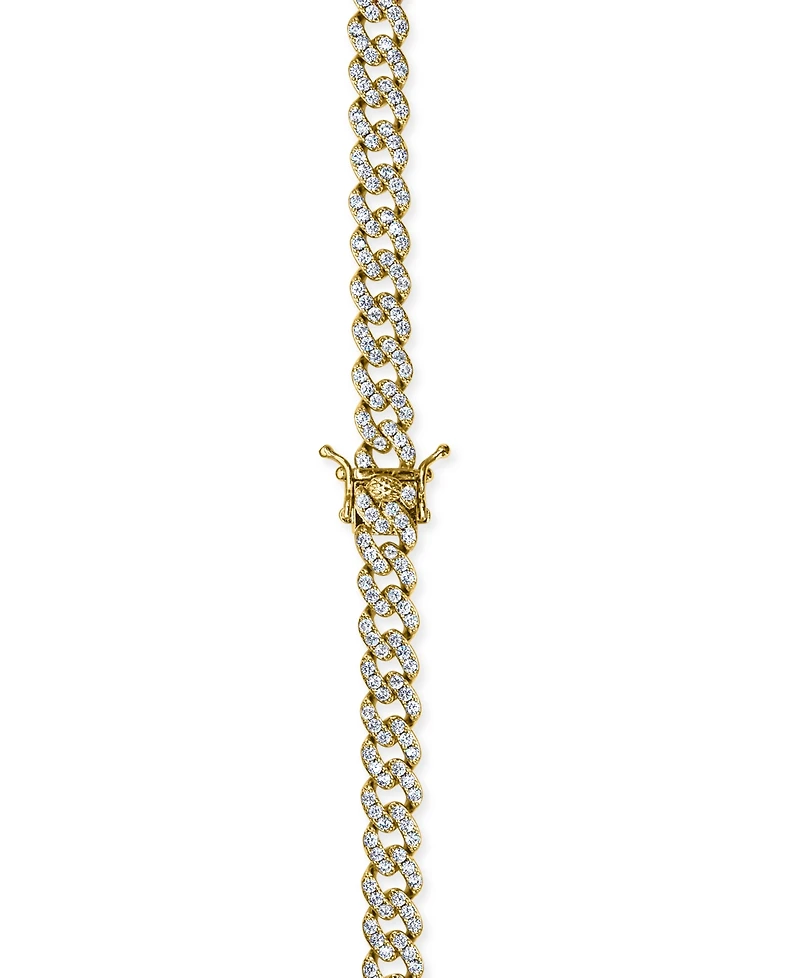 Oma The Label Frosty Link Collection 9mm Necklace in 18K Gold- Plated Brass, 16"