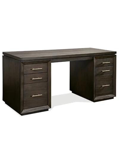 Prelude 62" Wood Dovetail Joinery Executive Desk