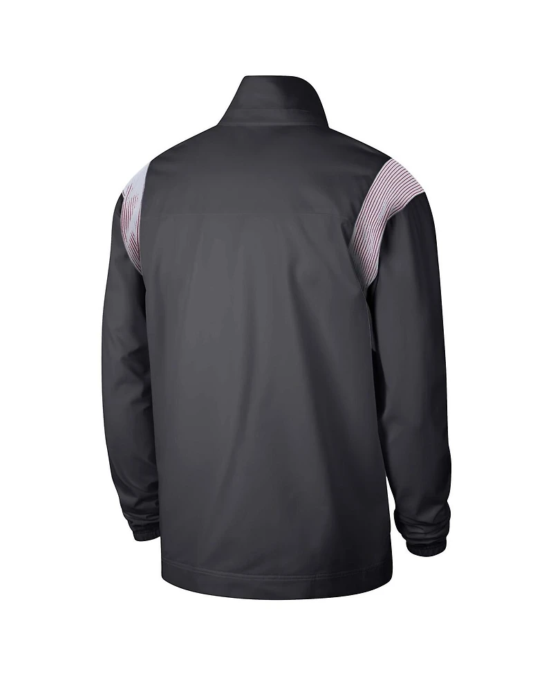 Men's Nike Anthracite Oklahoma Sooners Woven Full-Zip Jacket