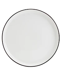 Tabletops Unlimited 12 Pc. Black Rim Dinnerware Set, Service for 4