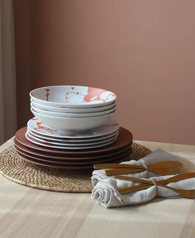 Euro Ceramica Nile 12 Pc. Dinnerware Set, Service for 4