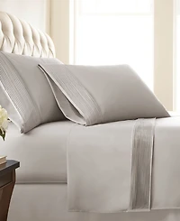 Southshore Fine Linens Classy Pleated 21" Extra Deep Pocket Sheet Set, Queen