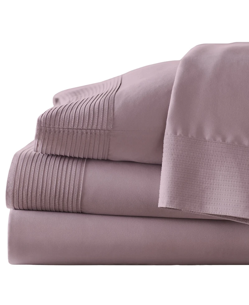 Southshore Fine Linens Classy Pleated 21" Extra deep, Pocket Sheet Set