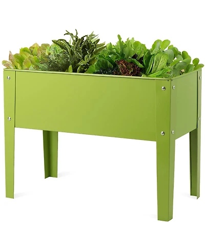 24'' x12'' Outdoor Elevated Garden Plant Stand Raised Tall Flower Bed Box