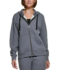 Calvin Klein Performance Women's Fleece Long-Sleeve Zip-Front Hoodie