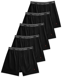 Polo Ralph Lauren Men's 5-Pack Classic-Fit Cotton Knit Boxers