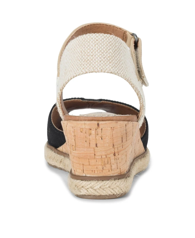 Baretraps Women's Odetta Peep Toe Espadrille Wedge Sandals