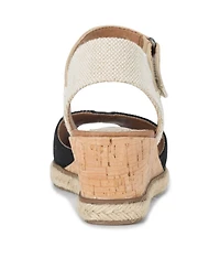 Baretraps Women's Odetta Peep Toe Espadrille Wedge Sandals