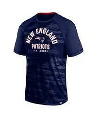 Men's Fanatics Navy New England Patriots Hail Mary Raglan T-shirt