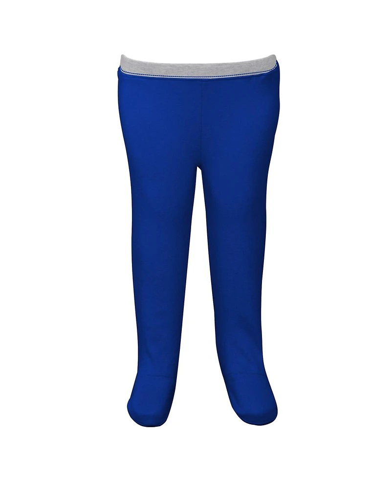 Newborn and Infant Boys Girls Royal, White New York Mets Dream Team Bodysuit Hat Footed Pants Set