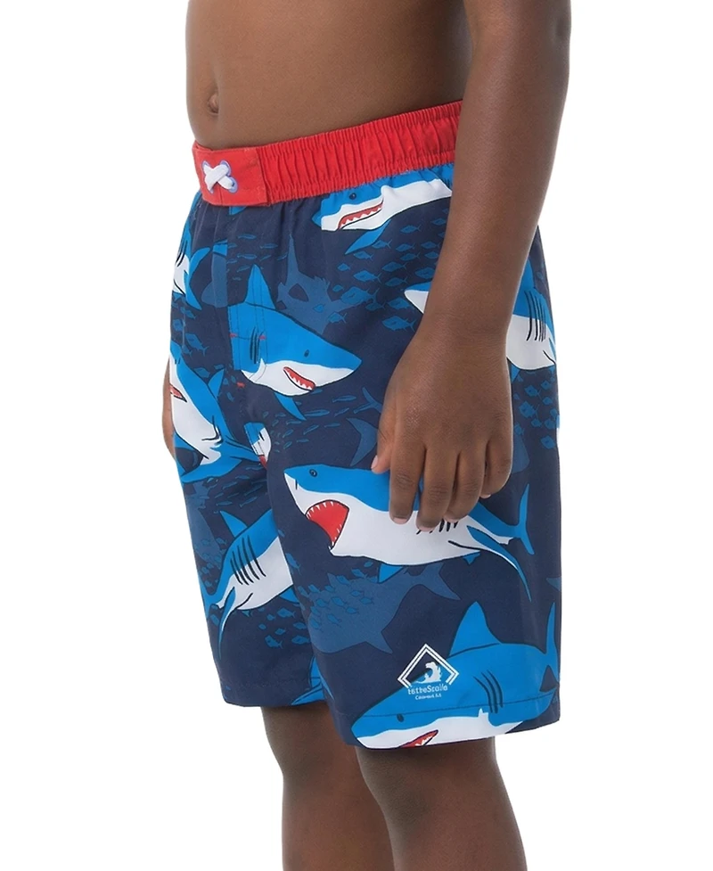 Rokka&Rolla Toddler Boys Swim Trunks with Mesh Liner Upf 50+