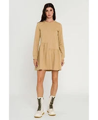 English Factory Women's Knit Unbalanced Seam Dress