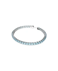 Swarovski Crystal Round Cut Matrix Tennis Bracelet