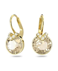 Swarovski Crystal Round Cut Bella V Drop Earrings