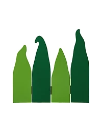 Glitzhome 12.25" L St. Patrick's Wooden Luck Shamrock Gnome Table Decor