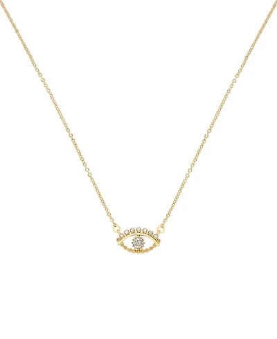 Ettika All Knowing Eye Faux Cubic Zirconia Necklace