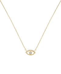 Ettika All Knowing Eye Faux Cubic Zirconia Necklace