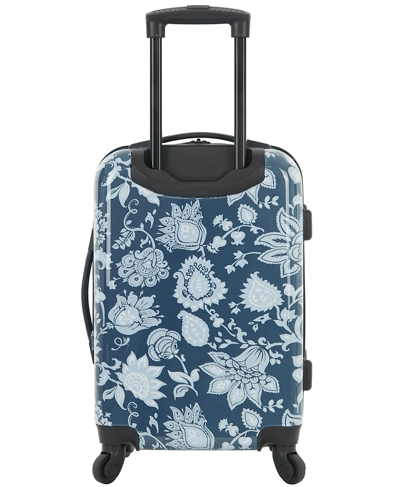 Bella Caronia 3 Piece Rolling Hardside Luggage Set with 4 Wheel Spinners