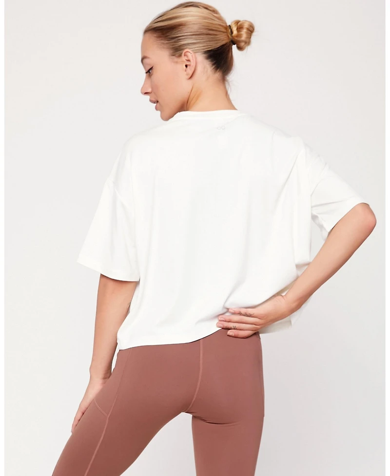Rebody Active Women's Cozy Boxy Tee Short Sleeve