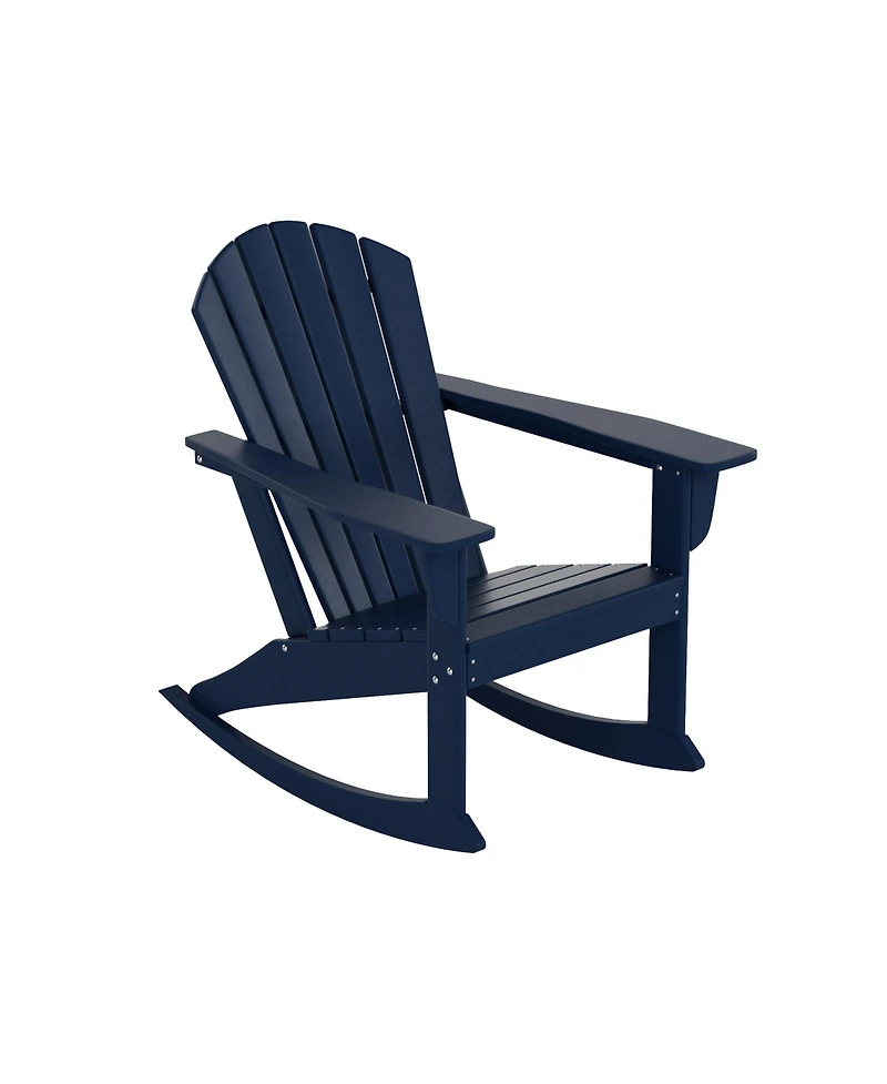 Outdoor Patio Poly Adirondack Rocking Chair Rocker