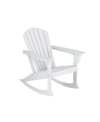 Outdoor Patio Poly Adirondack Rocking Chair Rocker