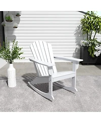 Outdoor Patio Poly Adirondack Rocking Chair Rocker