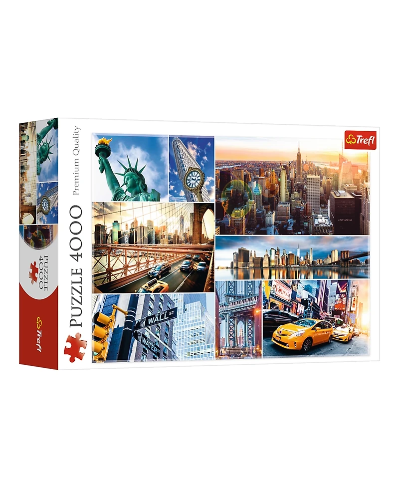 Trefl Red 4000 Piece Puzzle - New York - collage / Trefl