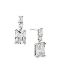 Eliot Danori Cubic Zirconia Emerald Shape Cubic Zirconia Drop Earring